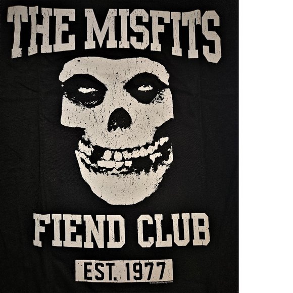 Misfits Fiend Club Est. 1977 punk rock Official T-Shirt XL NWT - Picture 2 of 3